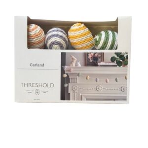 Threshold Festive Striped Easter Egg Twine Holiday Garland